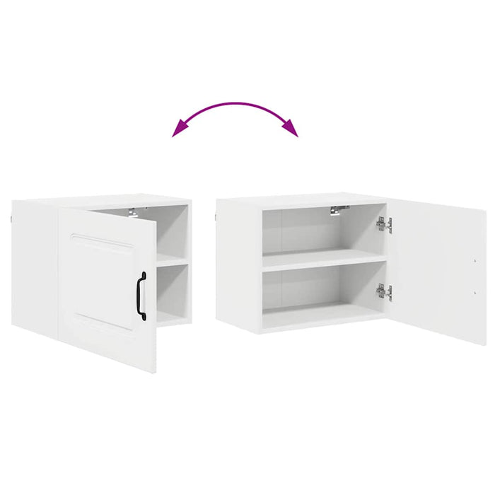 Dulap suspendat de bucătărie cu raft Alb lucios 50 x 31 x 40 cm - WALTI WALTI