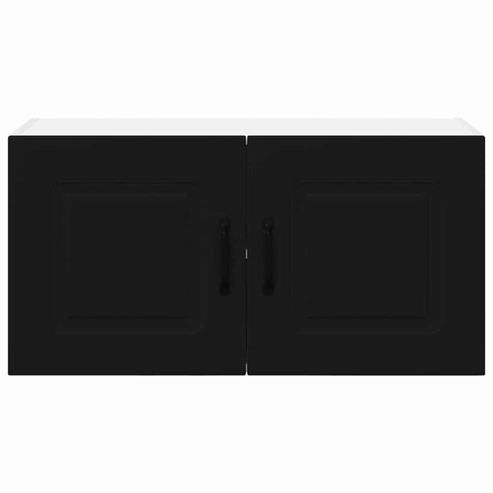 Dulap suspendat de bucătărie cu raft Negru 80 x 31 x 40 cm - WALTI WALTI