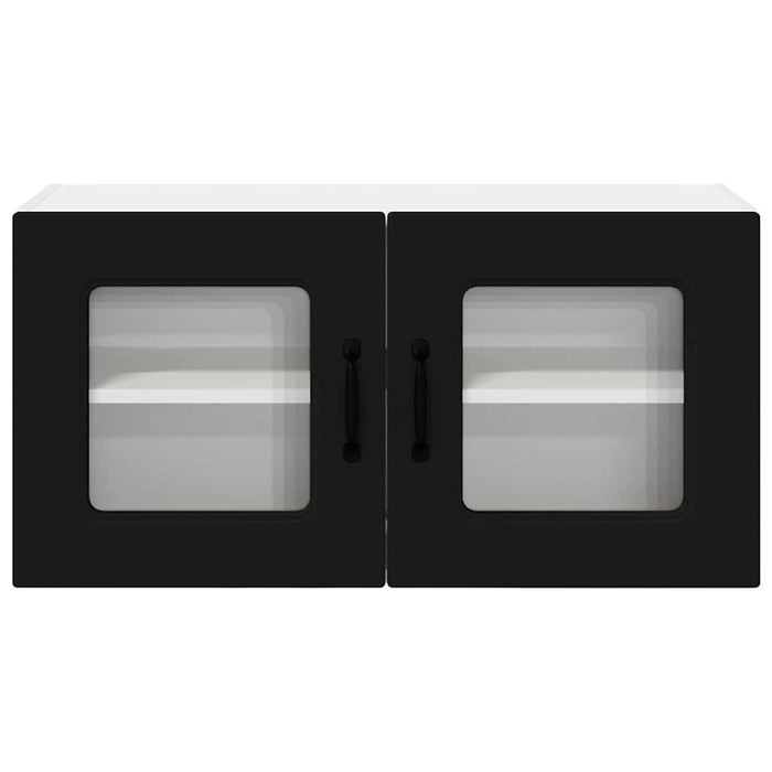 Dulap suspendat de bucătărie cu raft Negru 80 x 31 x 40 cm - WALTI WALTI