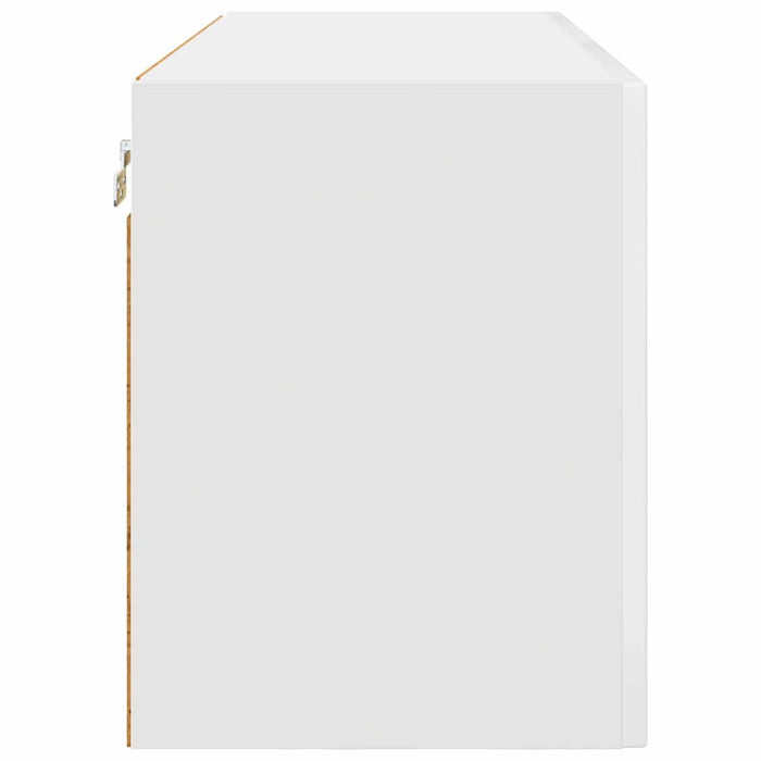 Dulap suspendat de bucătărie cu raft Alb lucios 80 x 31 x 40 cm - WALTI WALTI