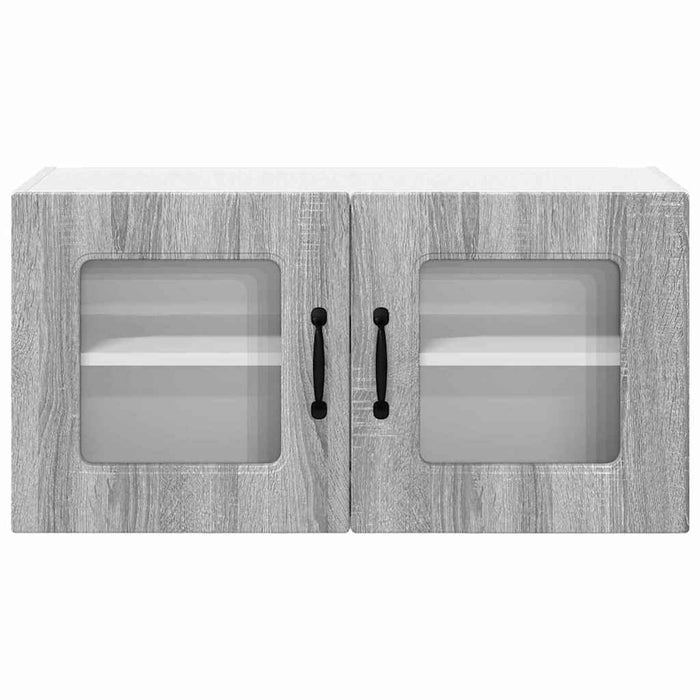 Dulap suspendat de bucătărie cu raft Gri Sonoma 80 x 31 x 40 cm - WALTI WALTI