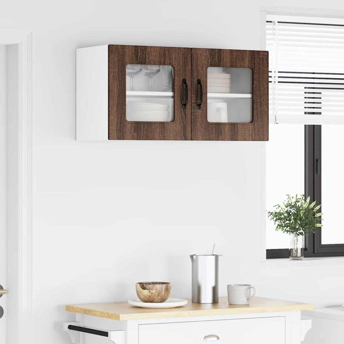 Dulap suspendat de bucătărie Stejar închis 80 x 31 x 40 cm - WALTI WALTI