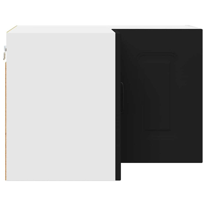 Dulap suspendat de bucătărie cu raft Negru 57 x 57 x 40 cm - WALTI WALTI