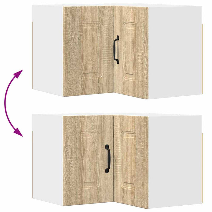 Dulap suspendat de bucătărie Stejar Sonoma 57 x 57 x 40 cm - WALTI WALTI