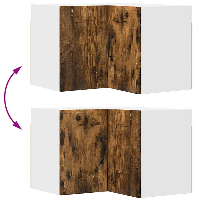 Dulap suspendat de bucătărie Stejar fumuriu 57 x 57 x 40 cm - WALTI WALTI