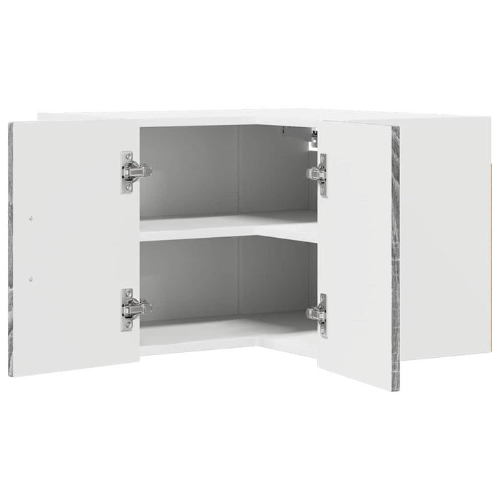 Dulap suspendat de bucătărie cu raft Gri Sonoma 57 x 57 x 40 cm - WALTI WALTI