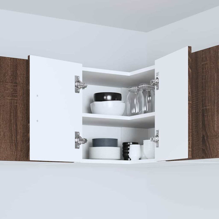 Dulap suspendat de bucătărie Stejar închis 57 x 57 x 40 cm - WALTI WALTI