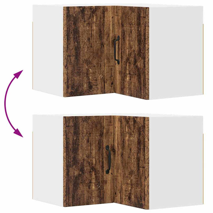 Dulap suspendat de bucătărie cu raft Lemn Vechi 57 x 57 x 40 cm - WALTI WALTI