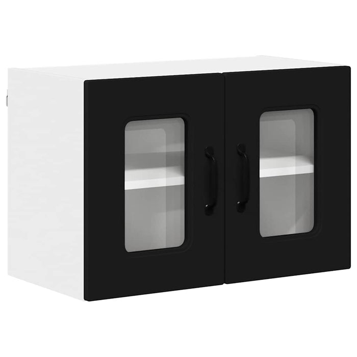 Dulap suspendat de bucătărie cu raft Negru 60 x 31 x 40 cm - WALTI WALTI