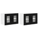Dulap suspendat de bucătărie cu ușă 2 pcs Negru 60 x 31 x 40 cm - WALTI WALTI