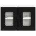 Dulap suspendat de bucătărie cu ușă 2 pcs Negru 60 x 31 x 40 cm - WALTI WALTI