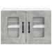 Dulap suspendat de bucătărie cu raft cu ușă 2 pcs Gri din beton - WALTI WALTI