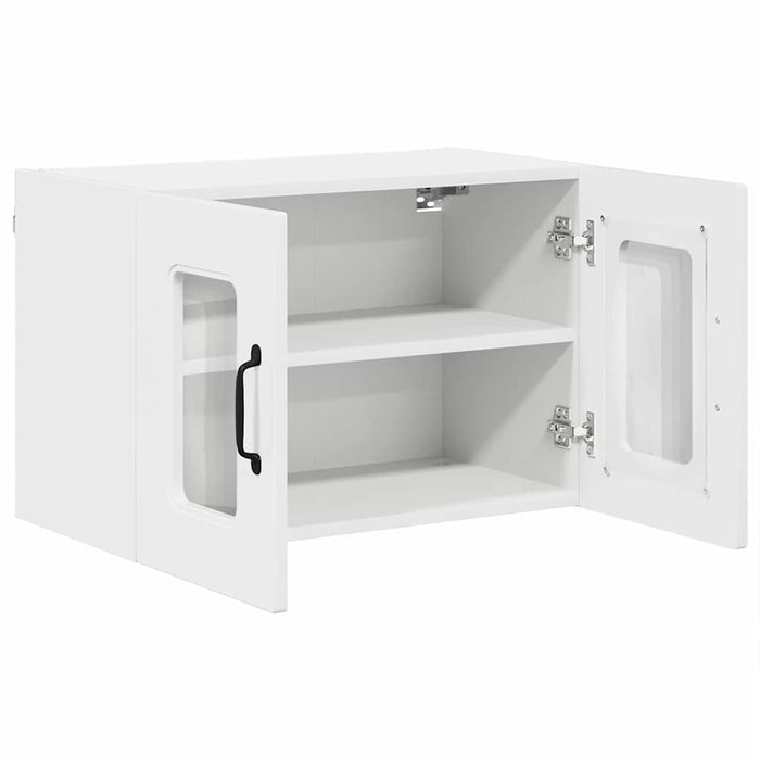 Dulap suspendat de bucătărie cu raft Alb lucios 60 x 31 x 40 cm - WALTI WALTI