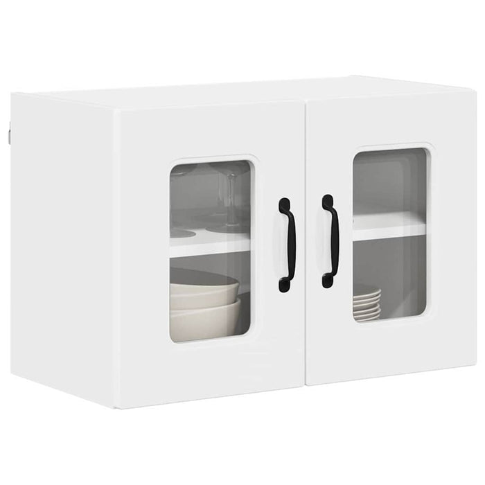 Dulap suspendat de bucătărie cu raft Alb lucios 60 x 31 x 40 cm - WALTI WALTI