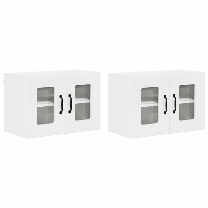 Dulap suspendat de bucătărie 2 pcs Alb lucios 60 x 31 x 40 cm - WALTI WALTI