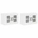 Dulap suspendat de bucătărie 2 pcs Alb lucios 60 x 31 x 40 cm - WALTI WALTI