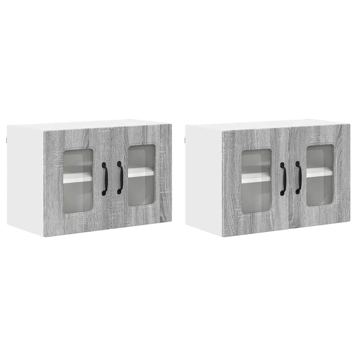 Dulap suspendat de bucătărie 2 pcs Gri Sonoma 60 x 31 x 40 cm - WALTI WALTI