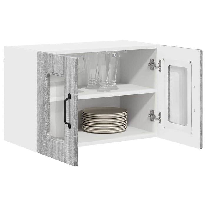Dulap suspendat de bucătărie 2 pcs Gri Sonoma 60 x 31 x 40 cm - WALTI WALTI