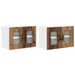 Dulap suspendat de bucătărie 2 pcs Lemn Vechi 60 x 31 x 40 cm - WALTI WALTI