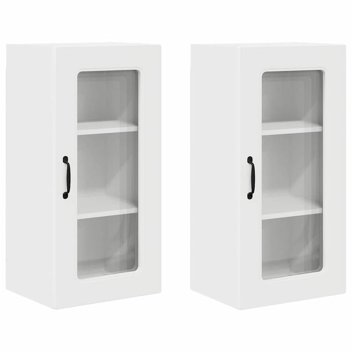 Dulap suspendat de bucătărie cu raft 2 pcs Alb 40 x 31 x 80 cm - WALTI WALTI