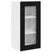 Dulap suspendat de bucătărie cu raft Negru 40 x 31 x 80 cm - WALTI WALTI