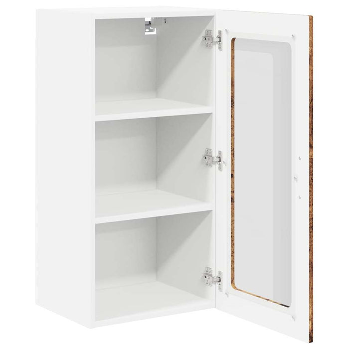 Dulap suspendat de bucătărie 2 pcs Lemn Vechi 40 x 31 x 80 cm - WALTI WALTI