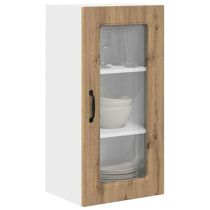 Dulap suspendat de bucătărie cu raft 2 pcs Stejar Artizanal - WALTI WALTI