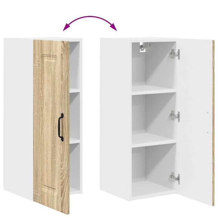 Dulap suspendat de bucătărie Stejar Sonoma 30 x 31 x 80 cm - WALTI WALTI