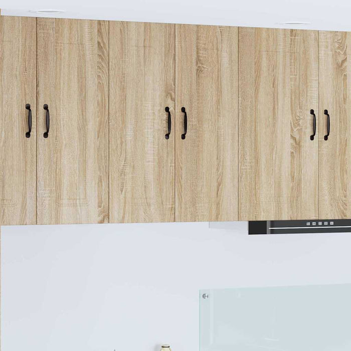 Dulap suspendat de bucătărie cu raft cu ușă 2 pcs Stejar Sonoma - WALTI WALTI