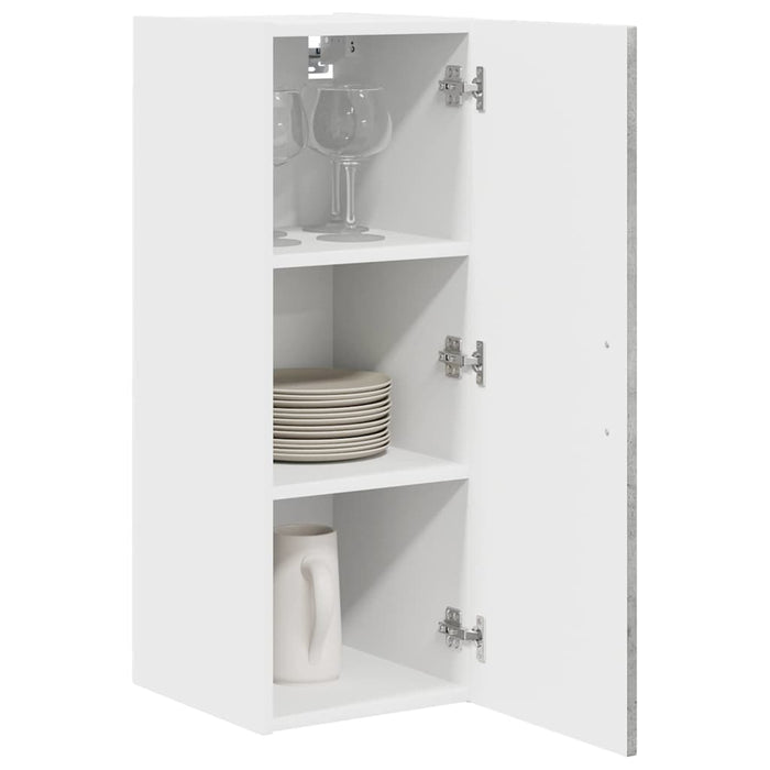 Dulap suspendat de bucătărie Gri din beton 30 x 31 x 80 cm - WALTI WALTI