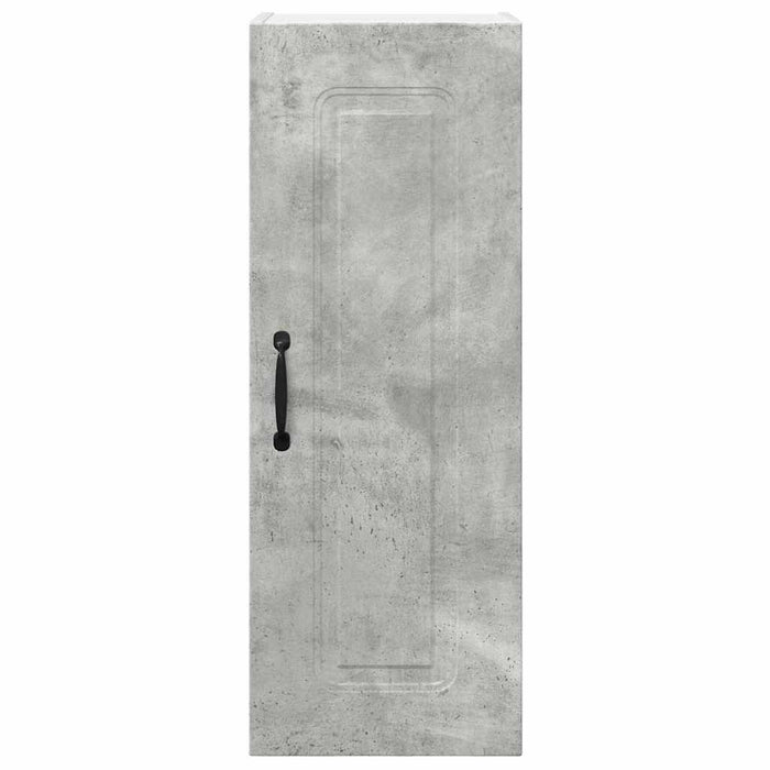 Dulap suspendat de bucătărie cu raft cu ușă 2 pcs Gri din beton - WALTI WALTI