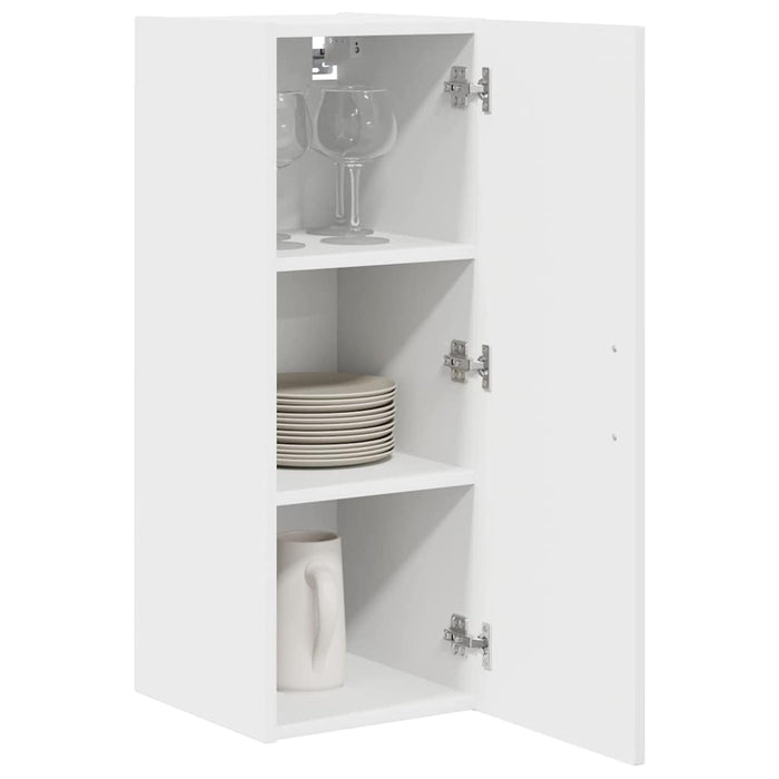 Dulap suspendat de bucătărie 2 pcs Alb lucios 30 x 31 x 80 cm - WALTI WALTI
