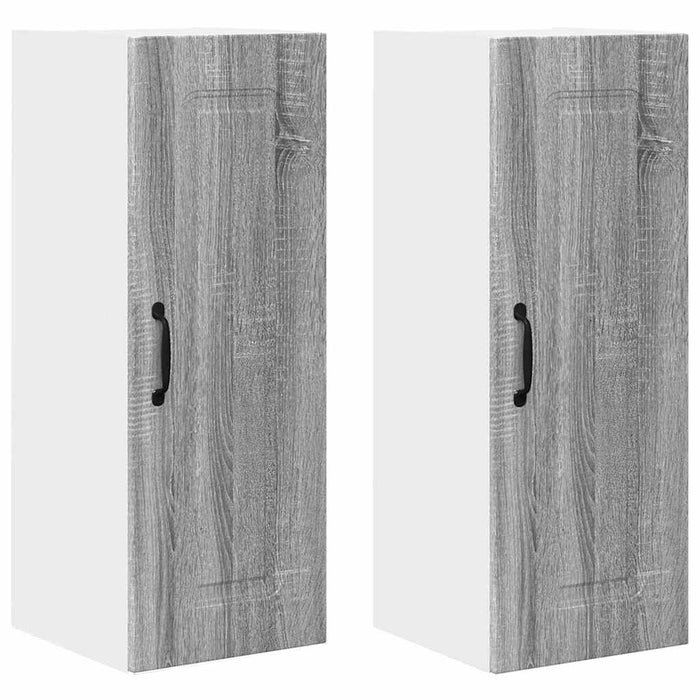 Dulap suspendat de bucătărie 2 pcs Gri Sonoma 30 x 31 x 80 cm - WALTI WALTI