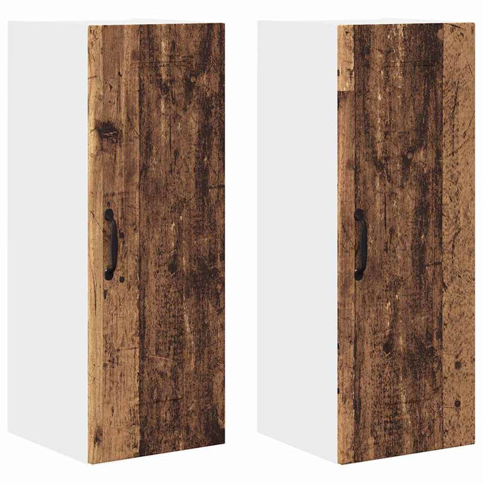 Dulap suspendat de bucătărie 2 pcs Lemn Vechi 30 x 31 x 80 cm - WALTI WALTI
