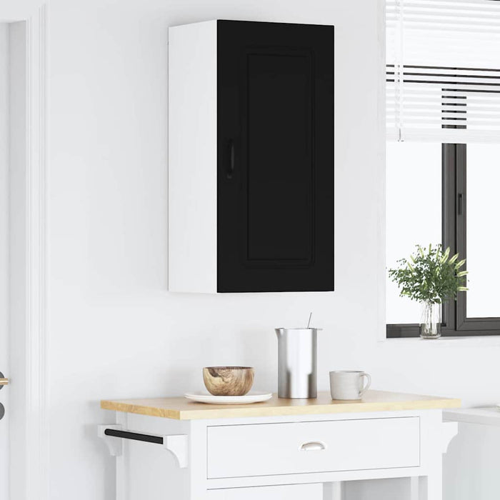 Dulap suspendat de bucătărie cu raft Negru 40 x 31 x 80 cm - WALTI WALTI