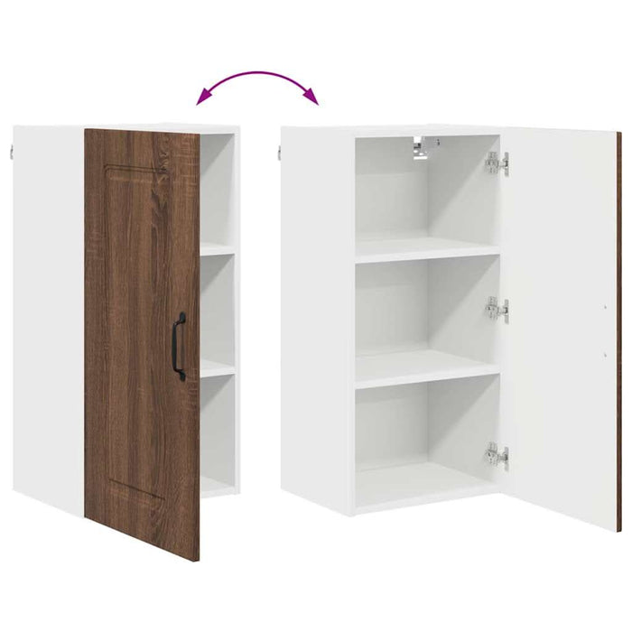 Dulap suspendat de bucătărie Stejar închis 40 x 31 x 80 cm - WALTI WALTI