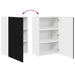 Dulap suspendat de bucătărie cu raft Negru 50 x 31 x 80 cm - WALTI WALTI