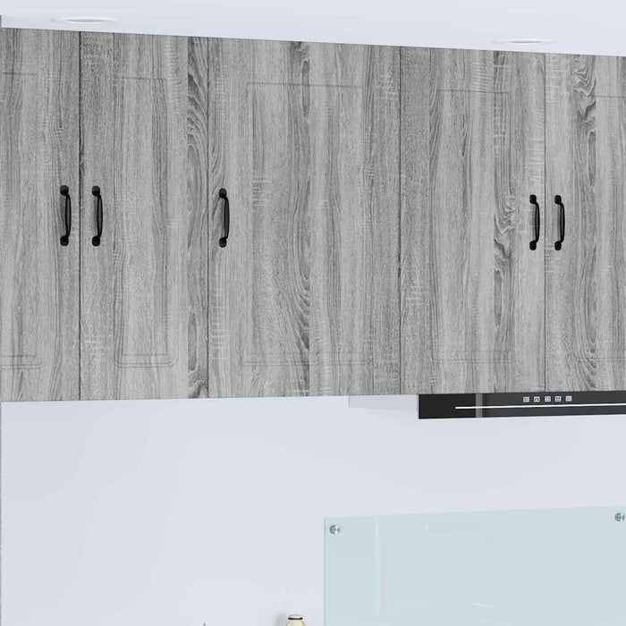 Dulap suspendat de bucătărie cu raft Gri Sonoma 50 x 31 x 80 cm - WALTI WALTI