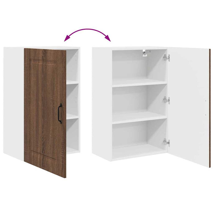 Dulap suspendat de bucătărie Stejar închis 50 x 31 x 80 cm - WALTI WALTI