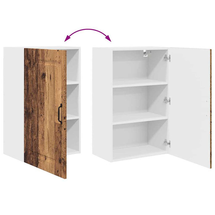 Dulap suspendat de bucătărie cu raft Lemn Vechi 50 x 31 x 80 cm - WALTI WALTI