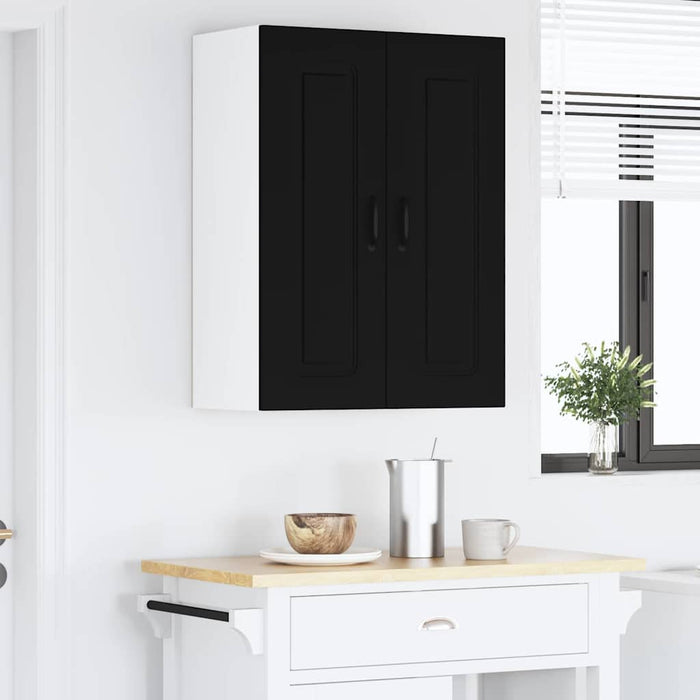 Dulap suspendat de bucătărie cu raft Negru 60 x 31 x 80 cm - WALTI WALTI
