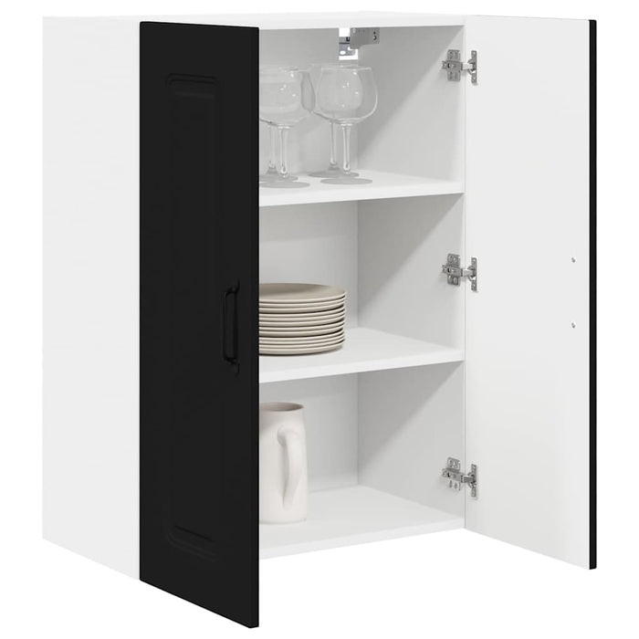 Dulap suspendat de bucătărie cu raft Negru 60 x 31 x 80 cm - WALTI WALTI