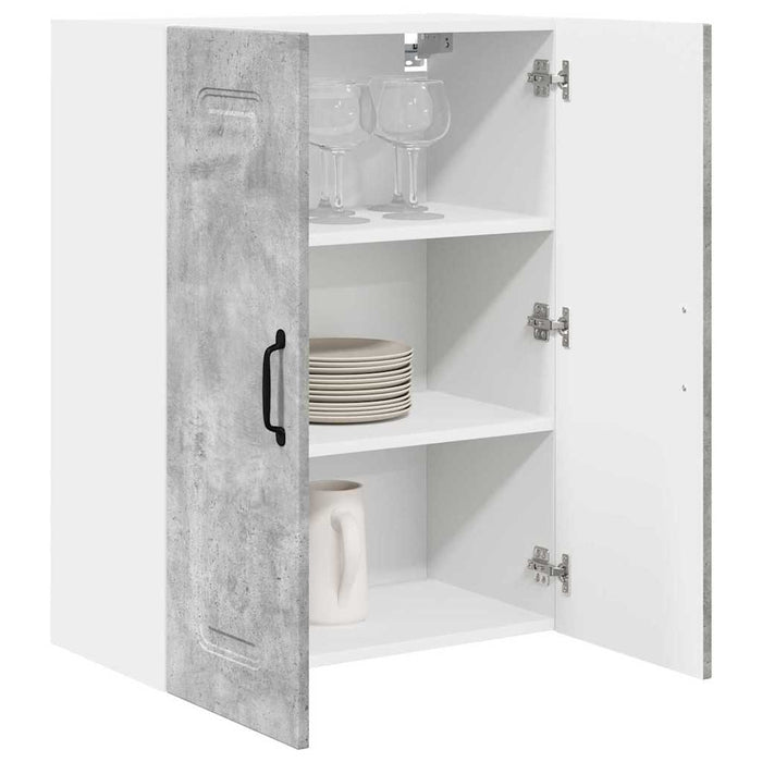 Dulap suspendat de bucătărie Gri din beton 60 x 31 x 80 cm - WALTI WALTI