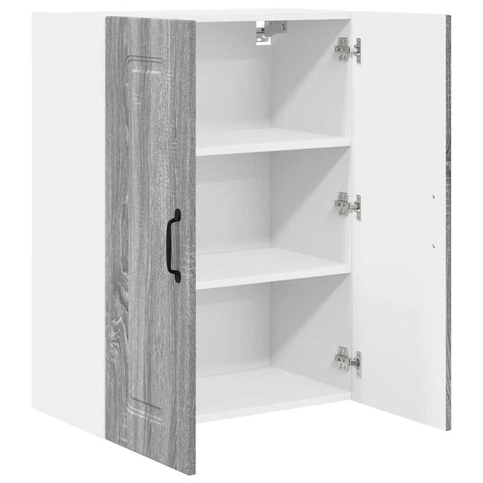 Dulap suspendat de bucătărie cu raft Gri Sonoma 60 x 31 x 80 cm - WALTI WALTI