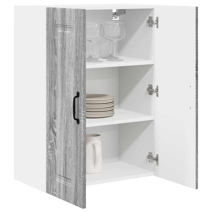 Dulap suspendat de bucătărie cu raft Gri Sonoma 60 x 31 x 80 cm - WALTI WALTI