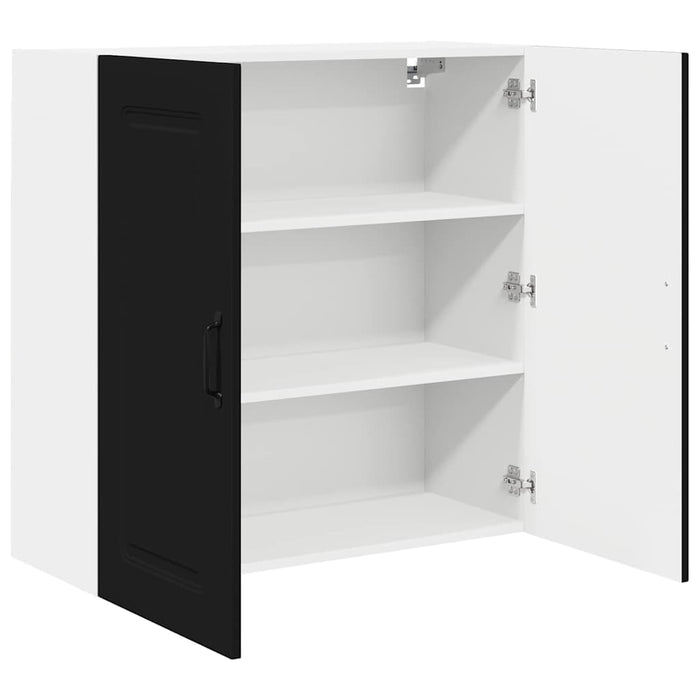 Dulap suspendat de bucătărie cu raft Negru 80 x 31 x 80 cm - WALTI WALTI