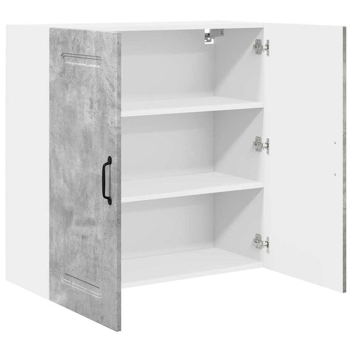 Dulap suspendat de bucătărie Gri din beton 80 x 31 x 80 cm - WALTI WALTI