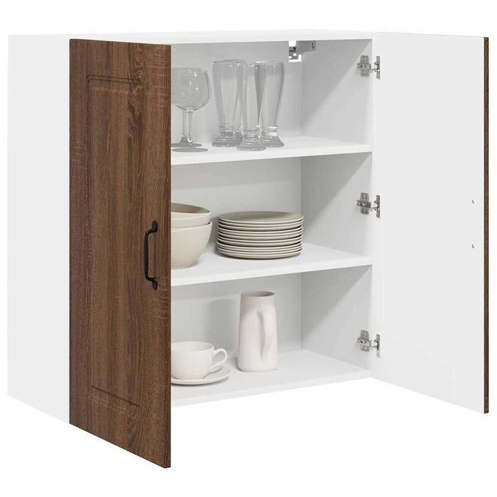 Dulap suspendat de bucătărie Stejar închis 80 x 31 x 80 cm - WALTI WALTI