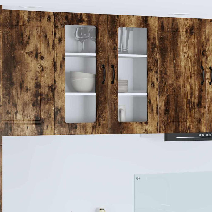 Dulap suspendat de bucătărie Stejar fumuriu 80 x 31 x 80 cm - WALTI WALTI