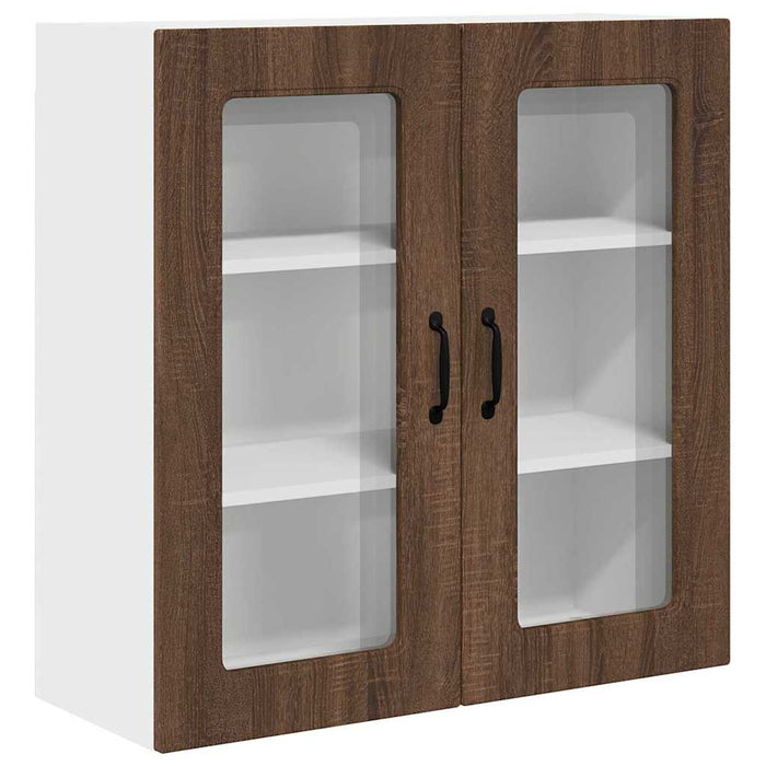 Dulap suspendat de bucătărie Stejar închis 80 x 31 x 80 cm - WALTI WALTI